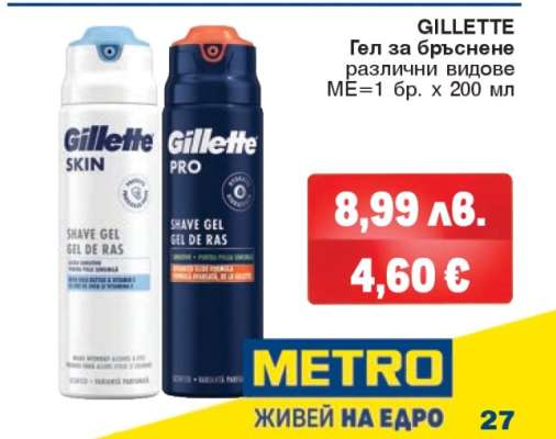 GILLETTE Гел за бръснене