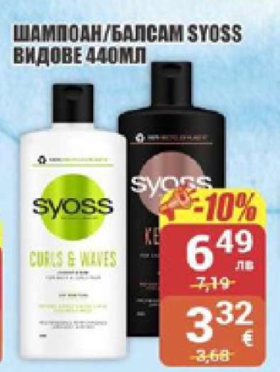 Шампоан/Балсам SYOSS
