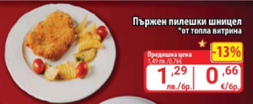Пържен пилешки шницел