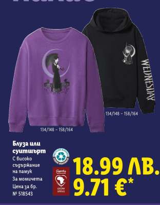 Блуза или суитшърт
