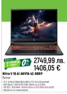 Nitro V 16 AI ANV16-42-R8RP