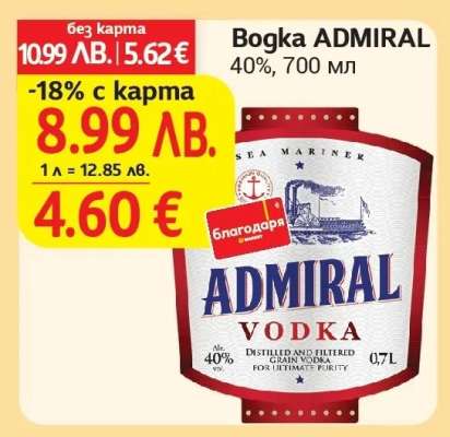 Водка ADMIRAL