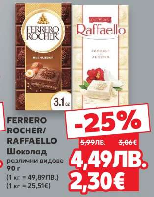 FERRERO ROCHER/RAFFAELLO