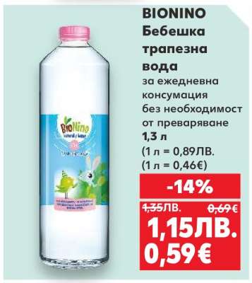 BIONINO Бебешка трапезна вода