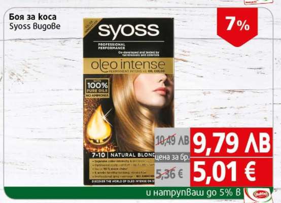 Боя за коса Syoss Bugove