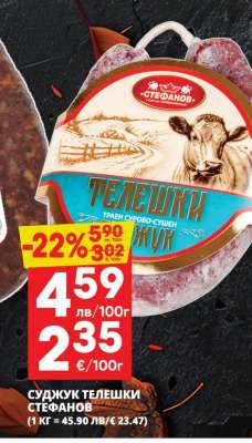 Суджук телешки Стефанов