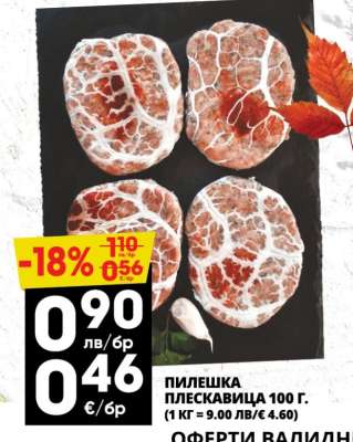 Пилешка плескавица 100 г