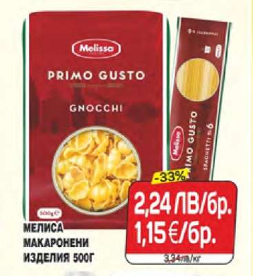Мелиса макарони изделия 500г