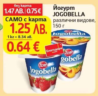 Йогурт Jogobella