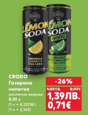 CRODO Газирана напитка