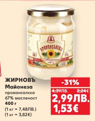 ЖИРНОВЪ Майонеза