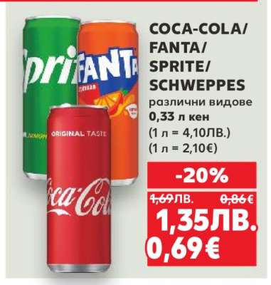 COCA COLA/FANTA/SPRITE/SCHWEPPES