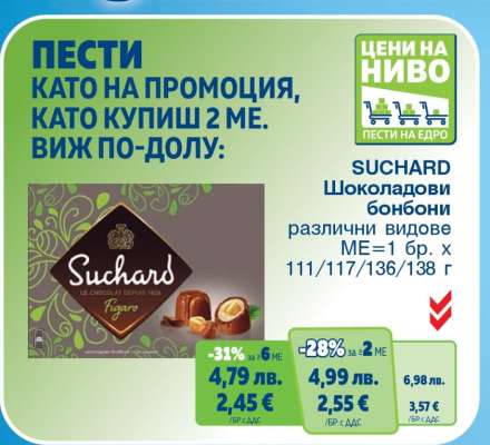 Suchard Шоколадови бонбони