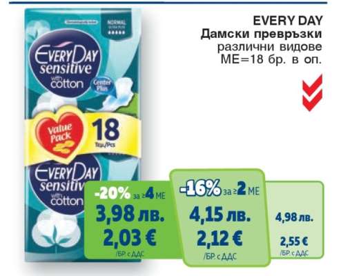 EVERY DAY Дамски превръзки