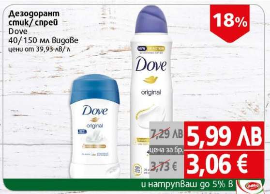 Дезодорант стик/спрей Dove