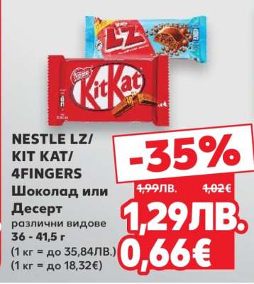 NESTLE LZ / KIT KAT 4FINGERS