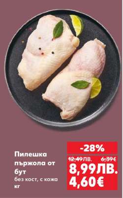 Пилешка пържола от бут