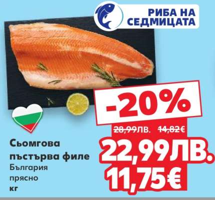 Сьомгова пъстърва филе