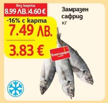 Замразен сафрид