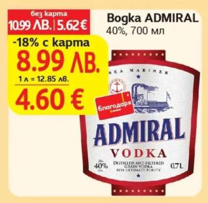 Водка ADMIRAL