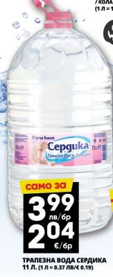 ТРАПЕЗНА ВОДА СЕРДИКА