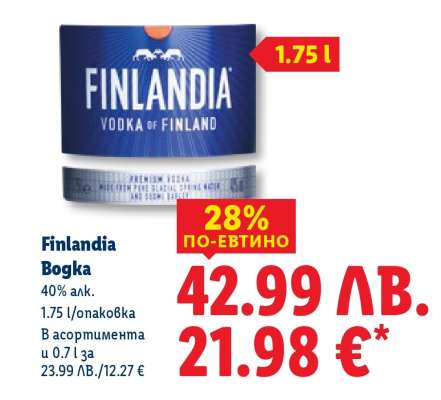 FINLANDIA Водка