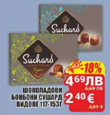 Шоколадови бонбони Сушард