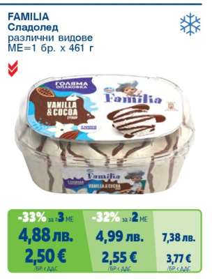 FAMILIA Сладолед