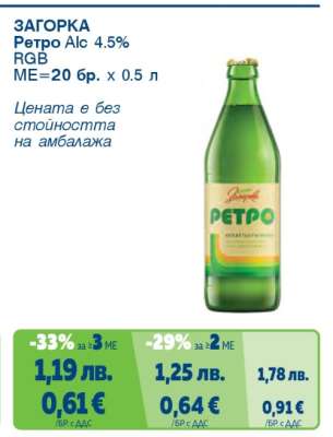 ЗАГОРКА Ретро Alc 4.5%