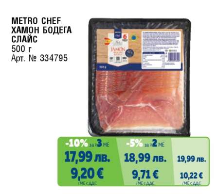 METRO CHEF Хамон Бодега слайс