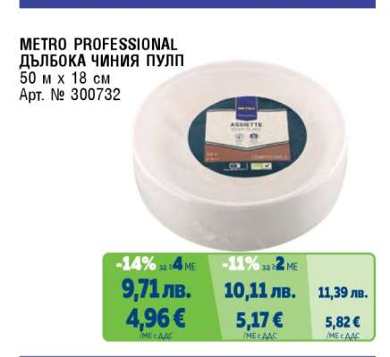 METRO PROFESSIONAL ДЪЛБОКА ЧИНИЯ ПУЛП