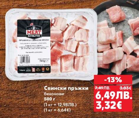 Свински пръжки беконови