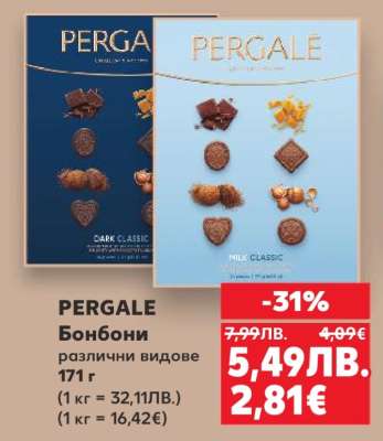 PERGALE Бонбони