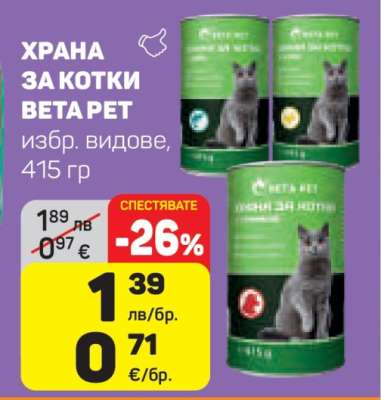 ХРАНА ЗА КОТКИ BETA PET