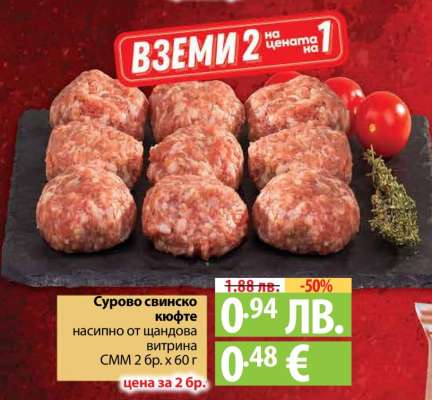 Сурово свинско кюфте