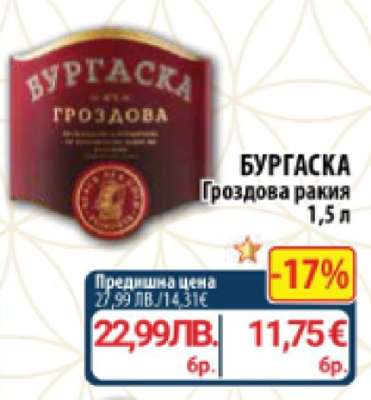 БУРГAСКА Гроздова ракия
