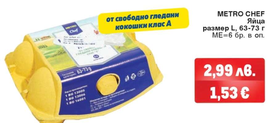 METRO CHEF Яйца