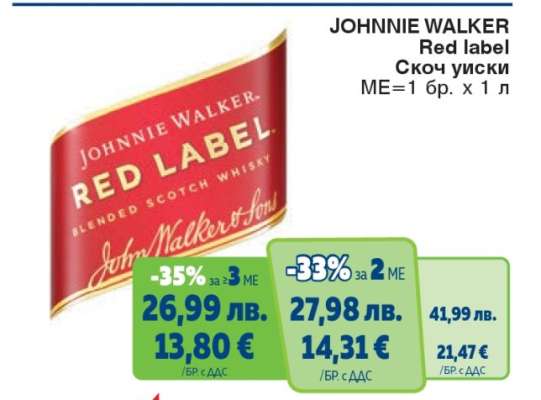 JOHNNIE WALKER Red Label