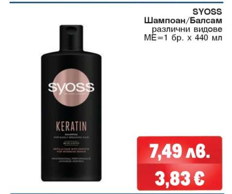 SYOSS Шампоан/Балсам