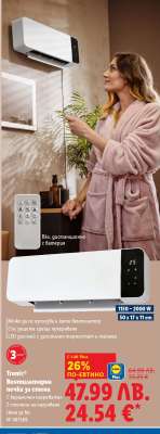 Троникс Вентилаторна печка за стена