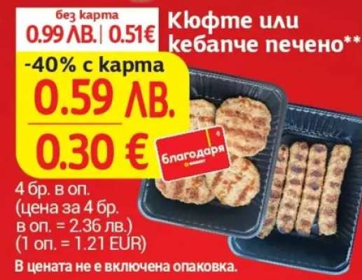 Кюфте или кебапче печено