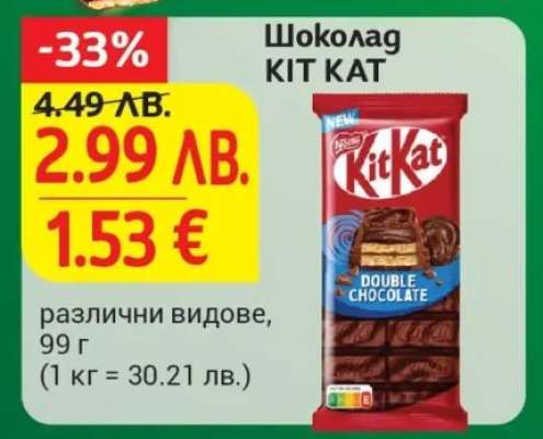 Шоколад KIT KAT
