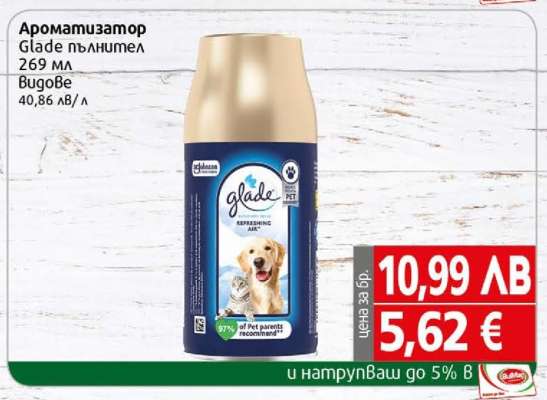 Ароматизатор Glade пълнител