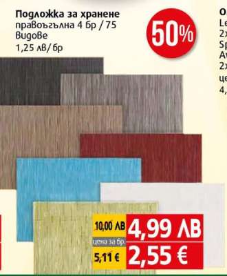 Подложка за хранене