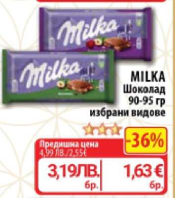 MILKA Шоколад