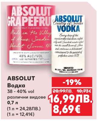 ABSOLUT Водка