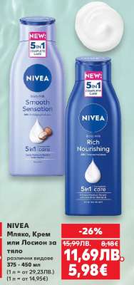NIVEA Мляко, Крем или Лосион за тяло