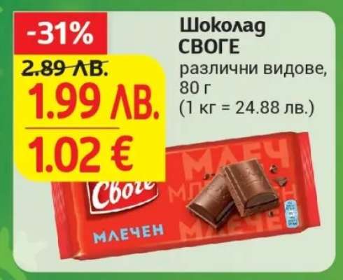 Шоколад Своге