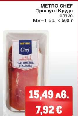 METRO CHEF Прошуто Крудо