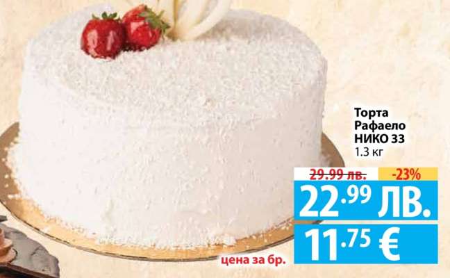 Торта Рафаело НИКО 33